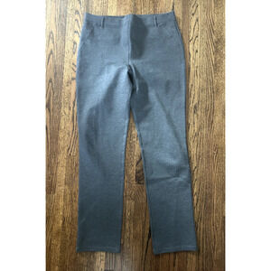 Quince Women's Ultra Stretch Ponte Straight Leg Gray Pants - Large Tall